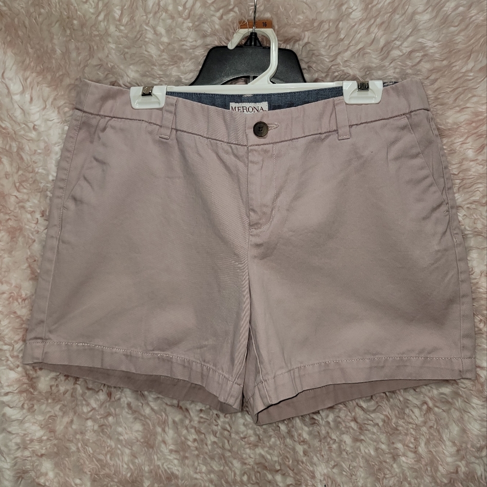 Merona Chino shorts sz 10 5in inseam pink